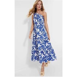 Hyacinth House by Tuckernuck Sybil Maxi Dress Floral One Shoulder Size XXS NEW